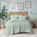 Arya - Embroidered Medallion Ultra Comforter Mini Set - Aqua - Simple Home Plus