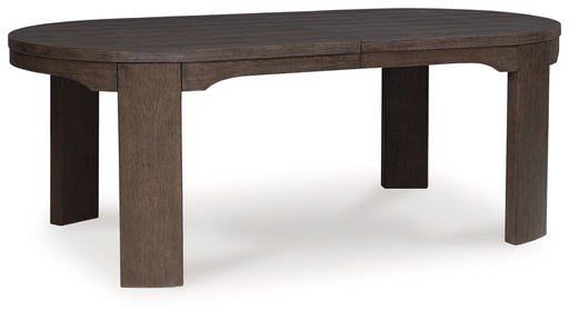 Neo - Rich Brown - Oval Dining Room Extension Table - Simple Home Plus