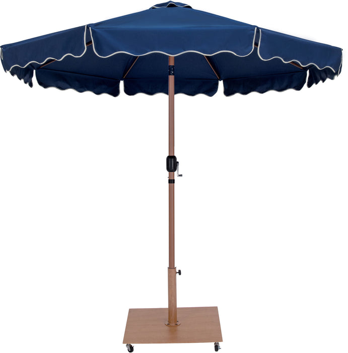 Amalfi - Aluminum Patio Umbrella - Light Brown Base / Light Brown Pole - Simple Home Plus