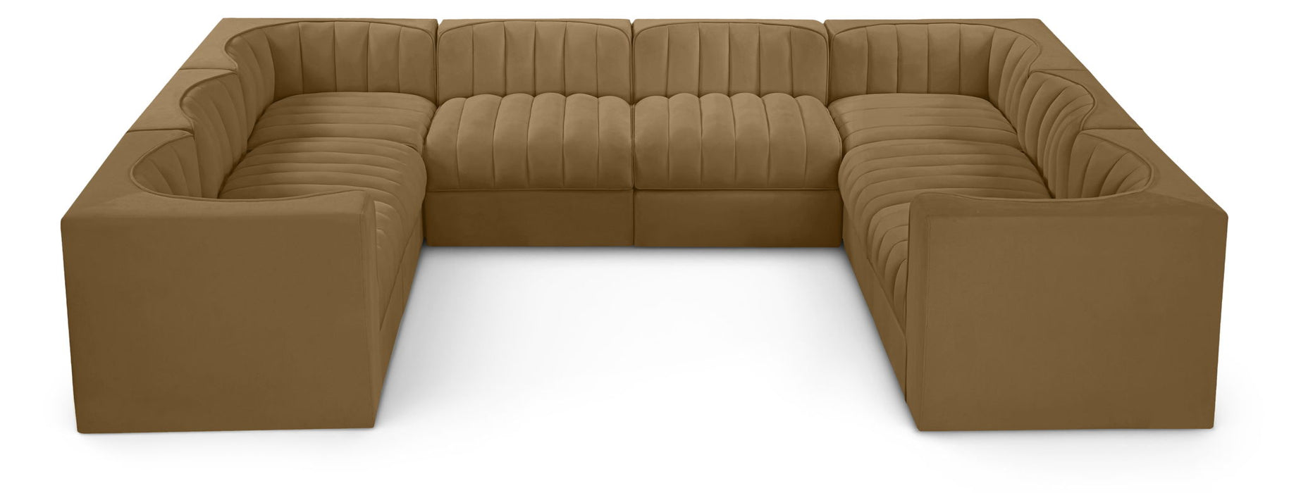 Rummi - Velvet Performance Fabric Upholstered Modular Sectional - Simple Home Plus