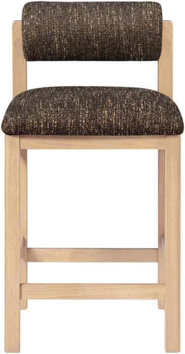 Roundhill - Fabric Counter Stool - Natural Frame - Simple Home Plus