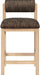 Roundhill - Fabric Counter Stool - Natural Frame - Simple Home Plus