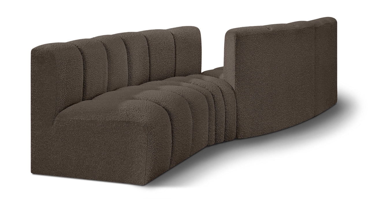 Arc - Boucle Fabric 4 Piece Sofa - Simple Home Plus