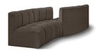 Arc - Boucle Fabric 4 Piece Sofa - Simple Home Plus