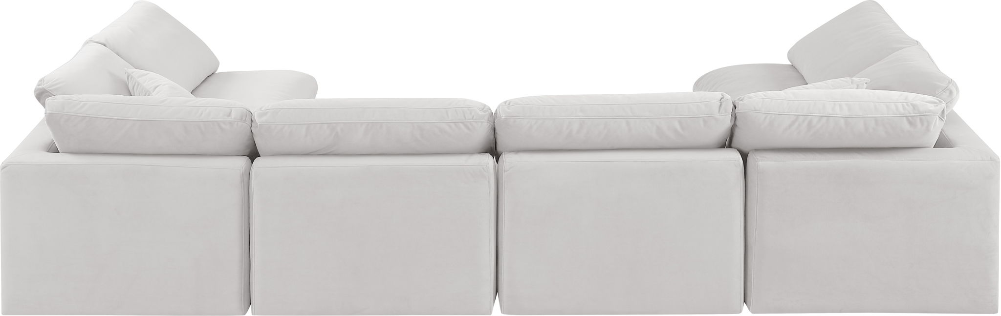 Indulge - Velvet 6 Piece Modular U-Shaped Sectional - Simple Home Plus
