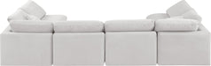 Indulge - Velvet 6 Piece Modular U-Shaped Sectional - Simple Home Plus