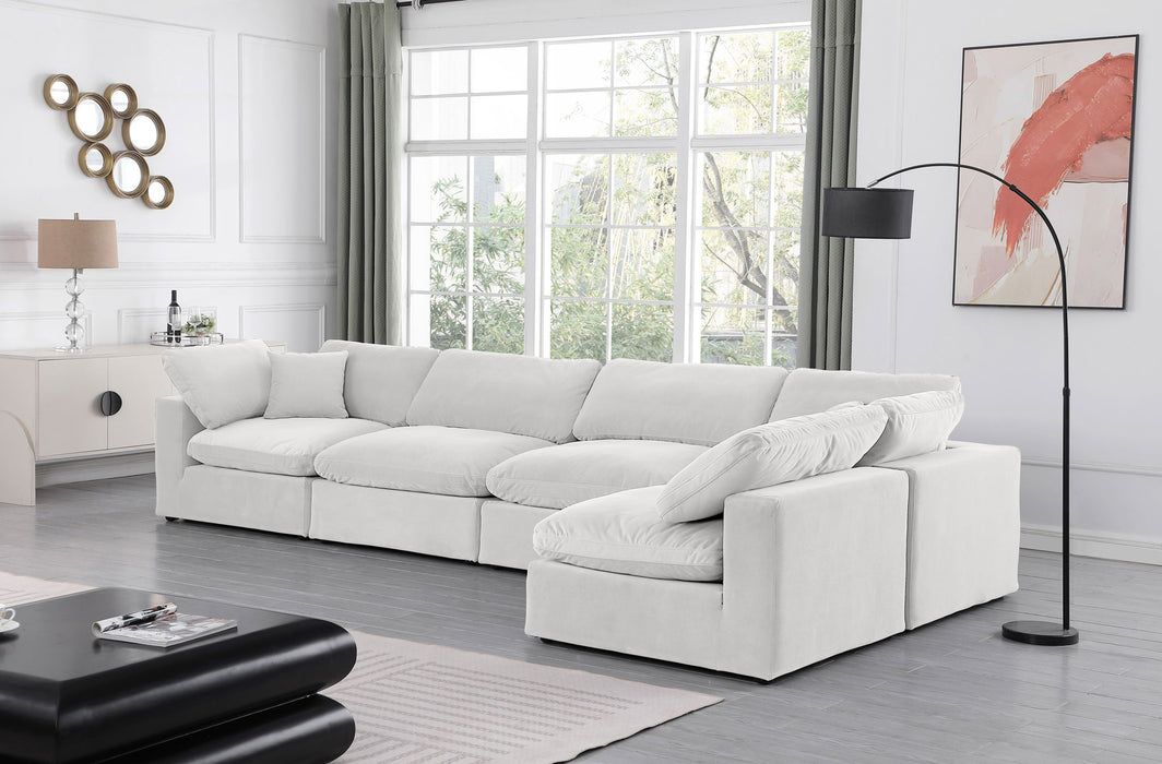 Comfy - 5 Piece Velvet Modular Sectional - Simple Home Plus