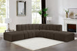 Arc - Boucle Fabric 6 Piece Corner Modular Sofa - Simple Home Plus