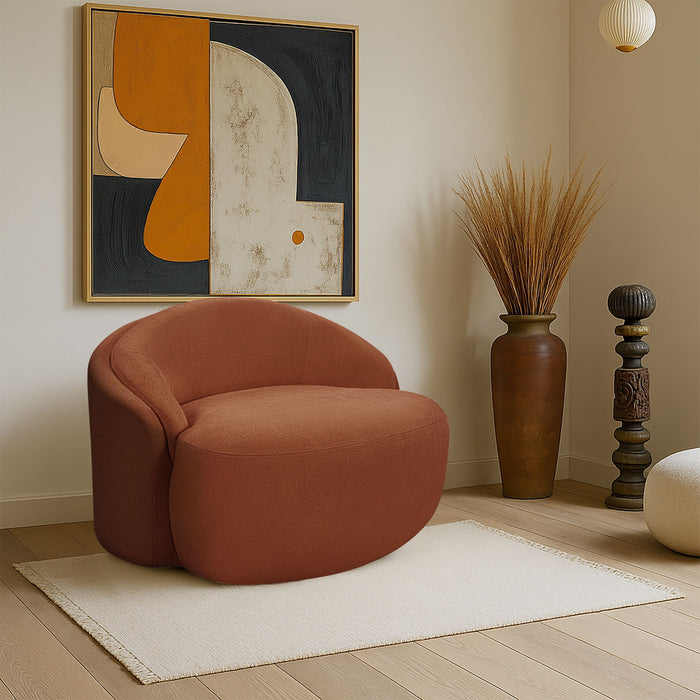 Caspian - Chenille Fabric Upholstered Chair - Simple Home Plus