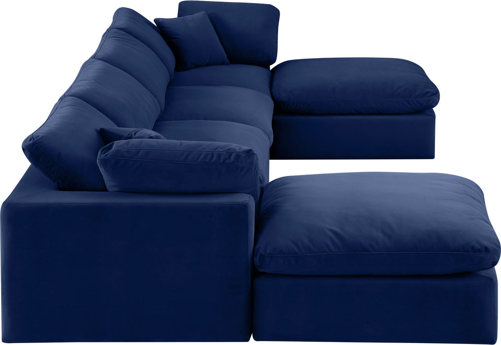 Comfy - 6 Piece Velvet Modular Double Chaise Sectional - Simple Home Plus