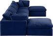 Comfy - 6 Piece Velvet Modular Double Chaise Sectional - Simple Home Plus