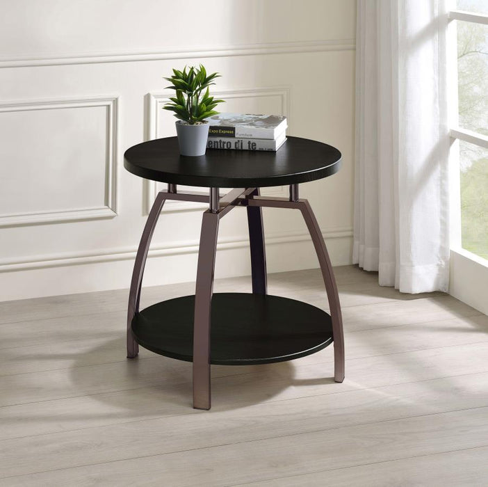 Dacre - Round Engineered Wood Top Table - Simple Home Plus