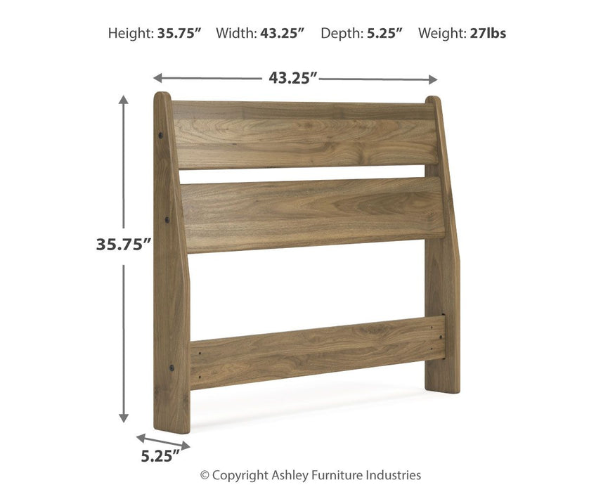 Deanlow - Twin Panel Headboard - Honey - Simple Home Plus