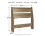 Deanlow - Twin Panel Headboard - Honey - Simple Home Plus