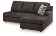 Lentiz - RAF Sofa Chaise - Onyx - Simple Home Plus