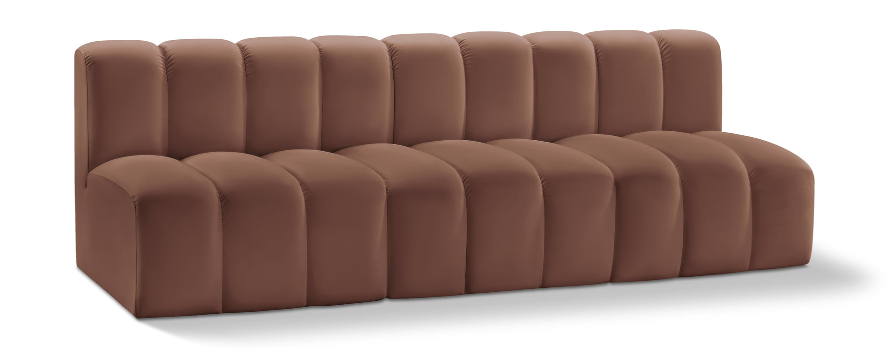 Arc - Faux Leather 3 Seats Modular Sofa - Simple Home Plus