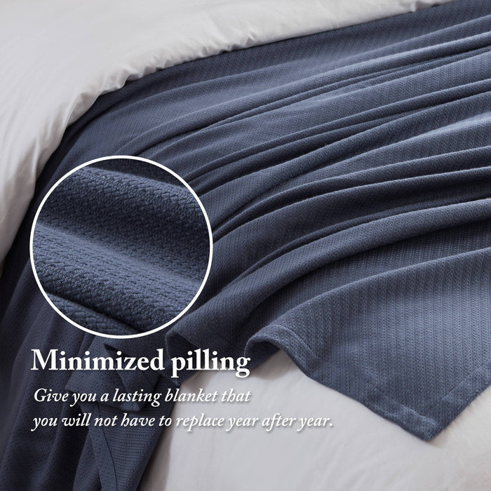 Liquid Cotton - King Blanket - Navy - Simple Home Plus