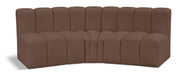 Arc - Faux Leather 3 Piece Modular Corner Sofa - Simple Home Plus