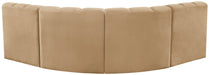 Arc - Velvet 4 Piece Corner Modular Sofa - Simple Home Plus