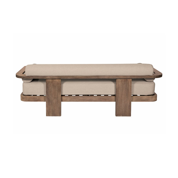 Relic - Outdoor Patio Sofa - Weathered Eucalyptus / Taupe - Simple Home Plus