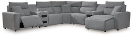 ModMax II - Salt And Pepper - Reclining Sectional - Simple Home Plus