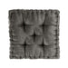 Azza - Square Floor Pillow Cushion - Charcoal - Simple Home Plus