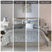 Raina - Twin Metallic Printed Comforter Set - Gray / Silver - Simple Home Plus