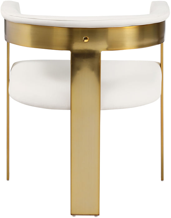 Romeo - Faux Leather Dining Chair With Gold Base (Set of 2) - Simple Home Plus