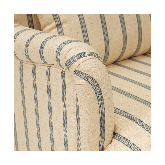 Amanda - Accent Chair - Linen / Blue - Simple Home Plus