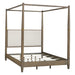 Baylor - Queen Canopy Bed - Brown - Simple Home Plus
