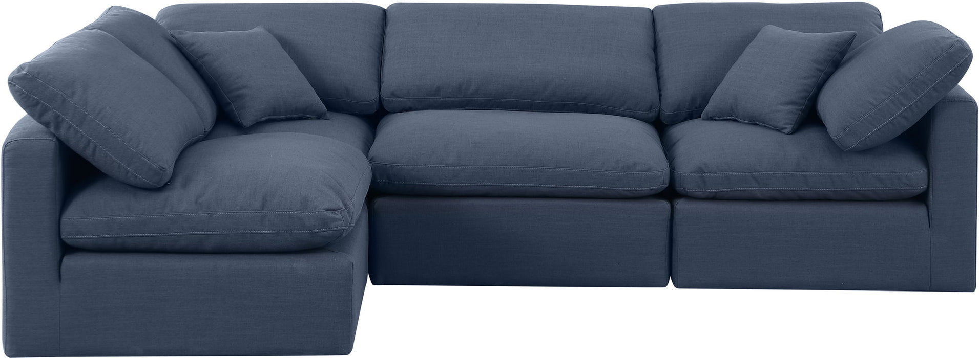 Indulge - Linen 4 Piece Modular Sectional - Simple Home Plus