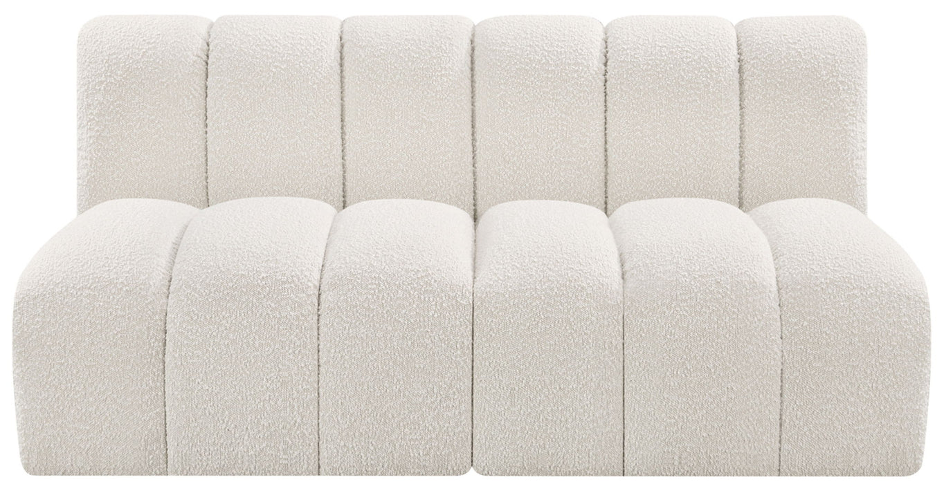Arc - Boucle Fabric 2 Seats Modular Sofa - Simple Home Plus