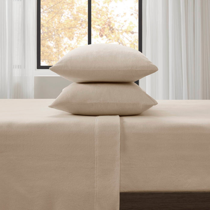 Micro Fleece - California King Sheet Set - Khaki - Simple Home Plus