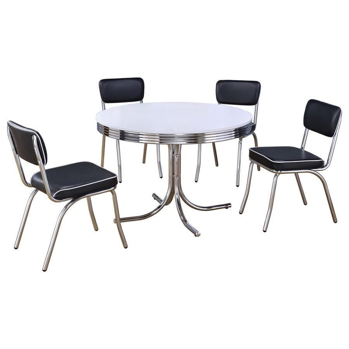 Retro - Round Dining Table Set - Simple Home Plus