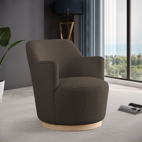 Clarita - Boucle Swivel Accent Chair