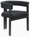 Romeo - Boucle Dining Chair With Black Base (Set of 2) - Simple Home Plus