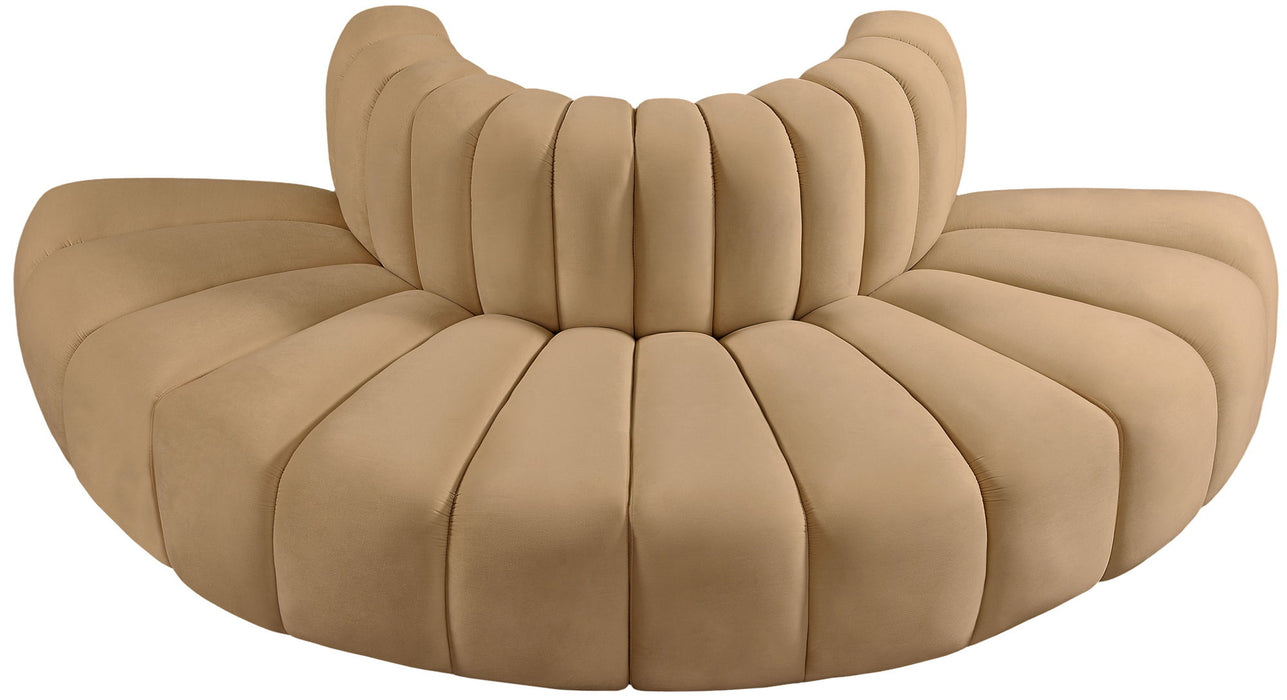 Arc - Velvet 4 Piece Modular Sofa - Simple Home Plus