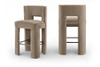 Zuno - Velvet Performance Fabric Upholstered Bar Stool (Set of 2) - Simple Home Plus