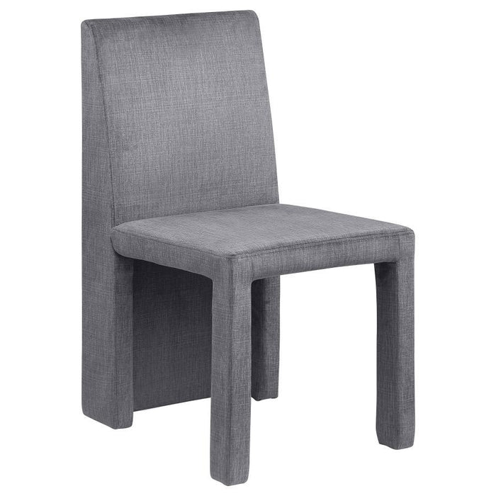 Tordera - Velvet Upholstered Dining Side Chair (Set of 2) - Gray - Simple Home Plus