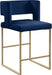 Caleb - Counter Stool with Gold Legs (Set of 2) - Simple Home Plus
