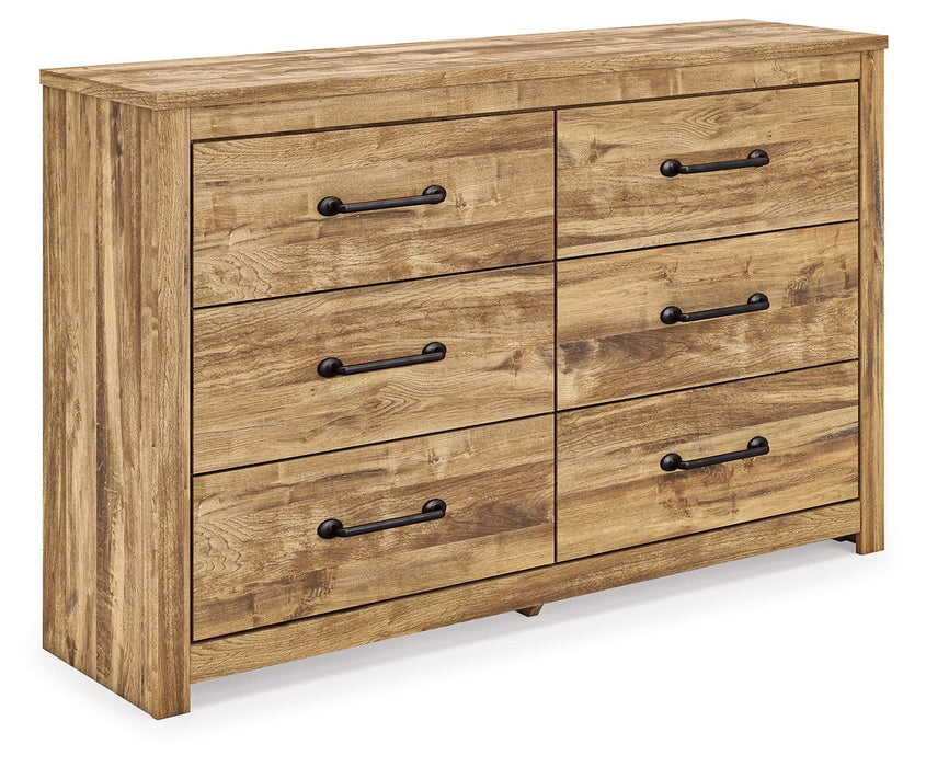 Maystonna - Six Drawer Dresser - Brown