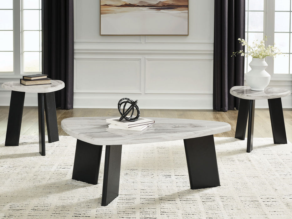 Lilyberg - Occasional Table Set (Set of 3) - Gray / Black - Simple Home Plus