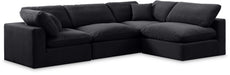 Comfy - 4 Piece Velvet Modular Armless Sectional - Simple Home Plus