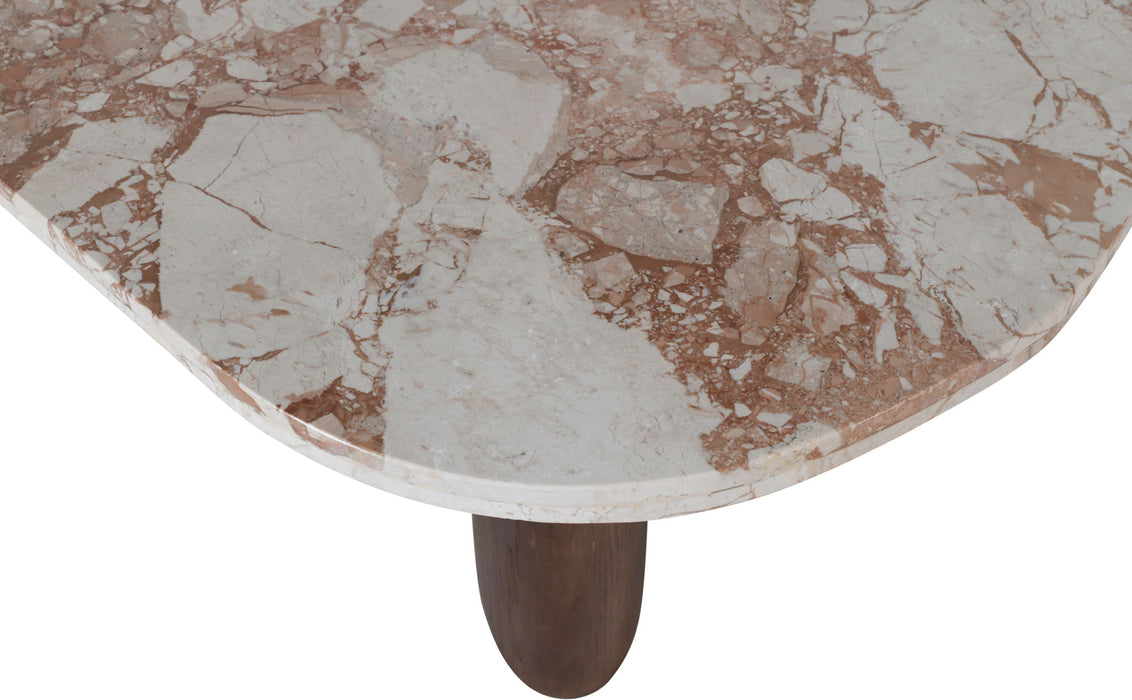 Puglia - Marble Top And Oak Wood Base Table - Simple Home Plus
