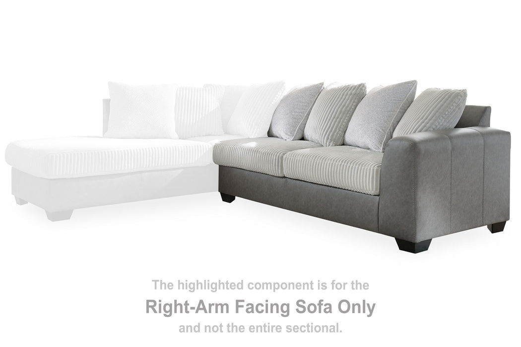 Clairette Court - Raf Sofa - Alloy - Simple Home Plus