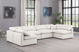 Indulge - Faux Leather 6 Piece Modular U-Shaped Sectional - Simple Home Plus