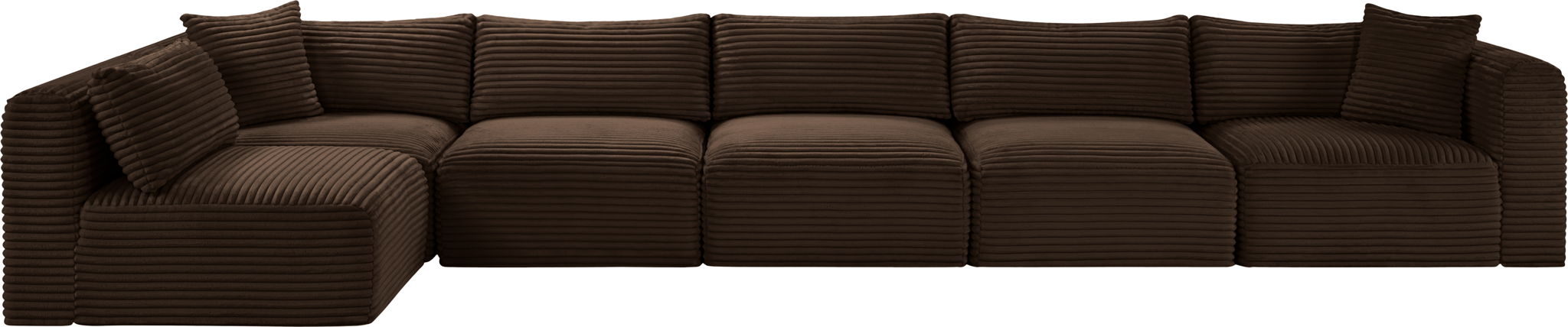 Shaggy - 6 Piece Modular Sectional - Simple Home Plus