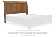 Feddinger - King/California King Sleigh Headboard - Medium Brown - Simple Home Plus