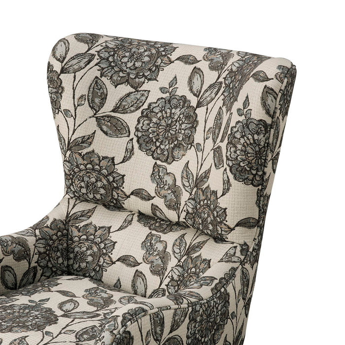 Arianna - Swoop Wing Chair - Multi - Simple Home Plus