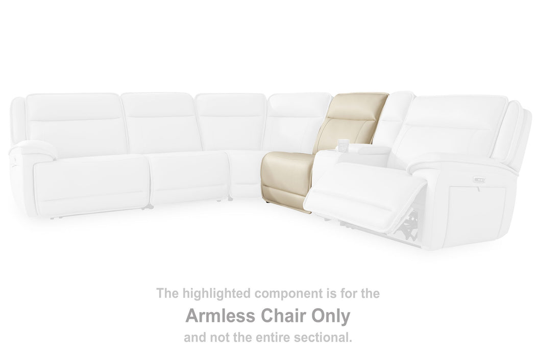 Double Deal - Armless Chair - Almond - Simple Home Plus